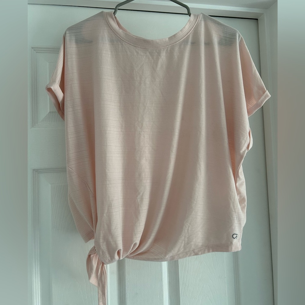 GapFit Breathe Dolman Sleeve Side-Tie T-Shirt in Lilac Cloud Size Large - Picture 2 of 7